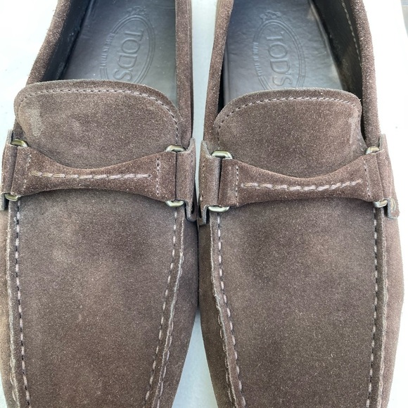 Men’s Tod’s Driver Brown Suede size 8 - Picture 2 of 9